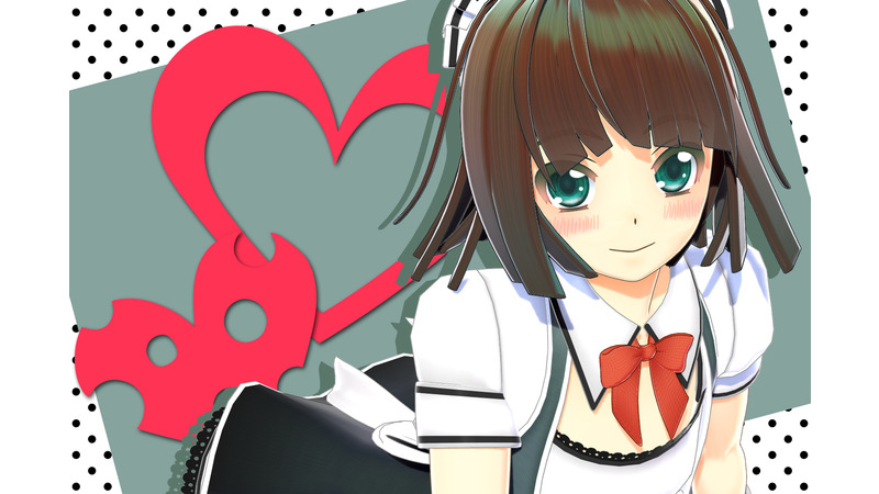 黒髪おかっぱウェイトレスさん（♂）