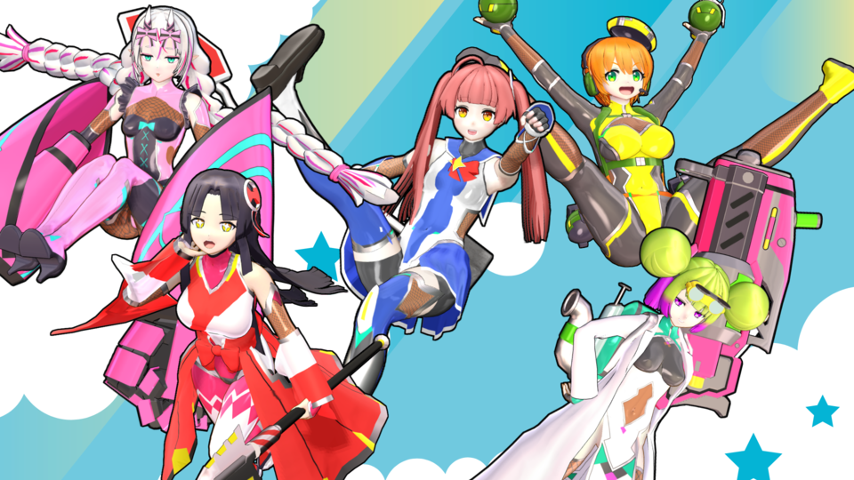 対魔忍GOGOメンバー+武器セット