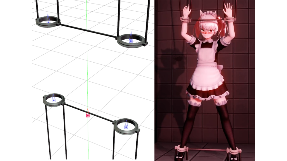 ロープ付き手枷足枷拘束具 Ver1.1