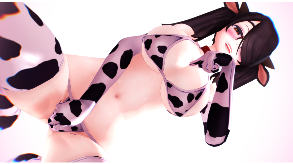 伊東ライフちゃん Hなポーズ集（牛ビキニへの調整）